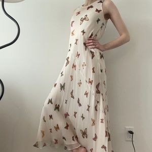 Vintage Silk Bloomingdale’s Butterfly Dress
